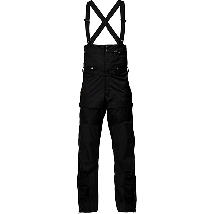 Fjallraven Keb Eco-Shell Bib Trousers - Mens, Black, Extra Small, F82416-550-XS