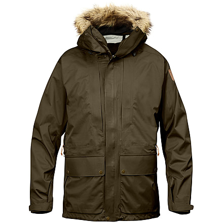 Fjallraven Keb Eco-Shell Parka - Mens, Dark Olive, F82501-633-XS
