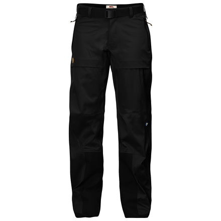 Fjallraven Keb Eco-Shell Trousers - Womens-Black-Regular Inseam-Medium
