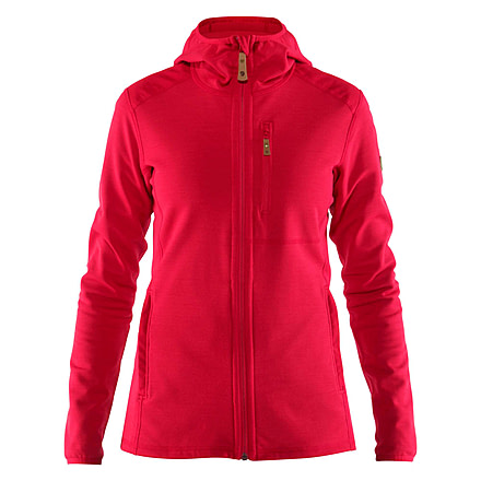 Fjallraven Keb Fleece Hoodie - Womens, Lava, Large, F89765-335-L