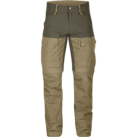 Fjallraven Keb Gaiter Trousers - Mens-Sand/Tarmac-Long Inseam-EU 50