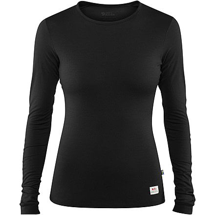 Fjallraven Keb Long Sleeve Wool T-Shirt - Womens, Black, Small, F89753-550-S