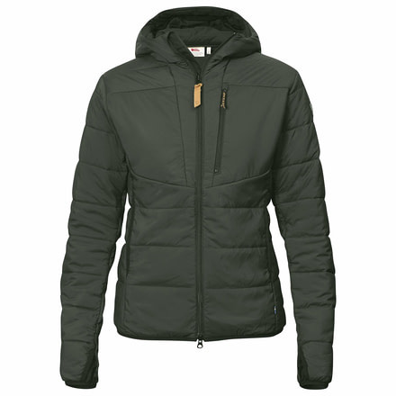 Fjallraven Keb Padded Hoodie - Womens, Deep Forest, Small, F89630-662-S