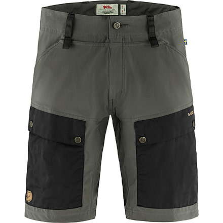 Fjallraven Keb Shorts - Mens, Black/Stone Grey, 50, F80809-550-18-50