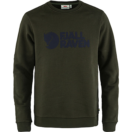 Fjallraven Logo Sweater - Mens, Deep Forest, Medium, F84142-662-M