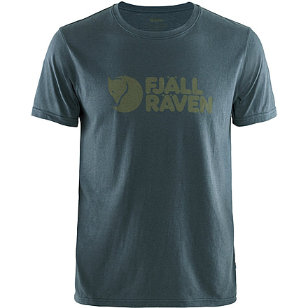 Fjallraven Logo T-Shirt - Mens, Navy, Medium, F87310-560-M