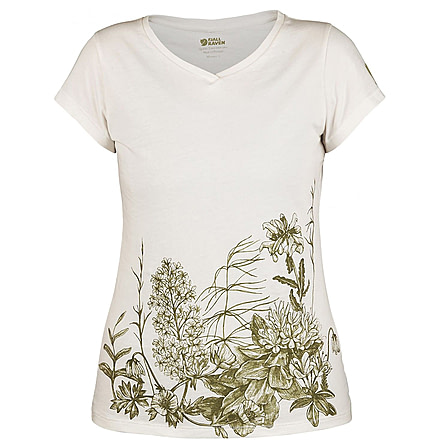 Fjallraven Meadow T-Shirt - Womens, Extra Large, Eggshell, F89791-111-XL