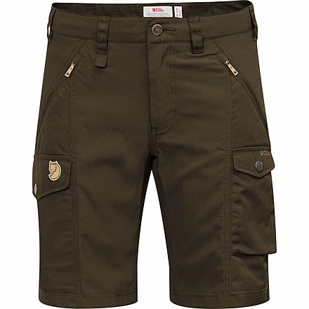 Fjallraven Nikka Shorts Curved - Womens, Dark Olive, 36, F89731-633-36