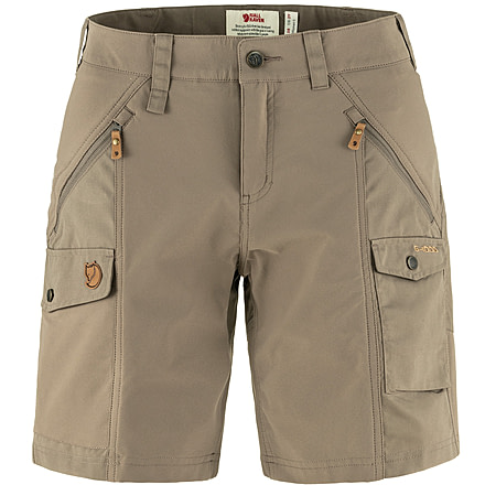 Fjallraven Nikka Shorts Curved - Womens, Suede Brown, 44, F89731-244-44