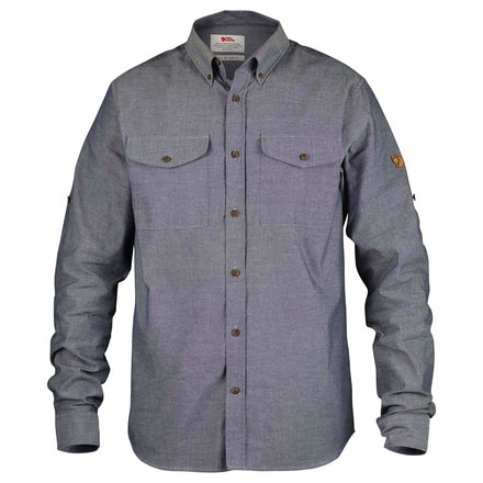 Fjallraven Ovik Chambray Shirt - Mens, Navy, Medium, F81545-560-M