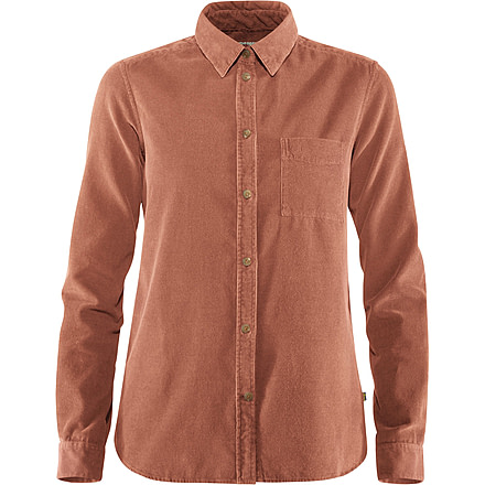 Fjallraven Ovik Cord Shirt - Womens, Terracotta Pink, Medium, F89830-306-M
