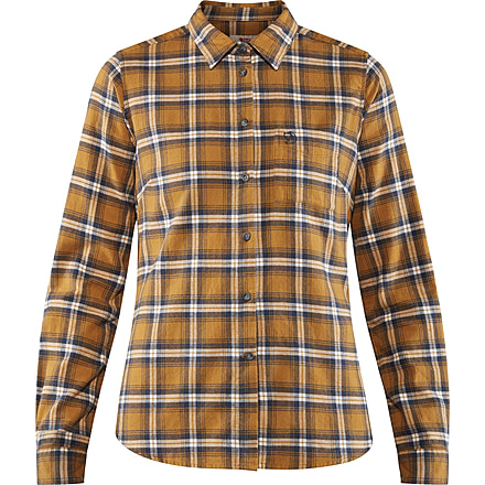 Fjallraven Ovik Flannel Shirt - Womens, Acorn, Large, F89833-166-L