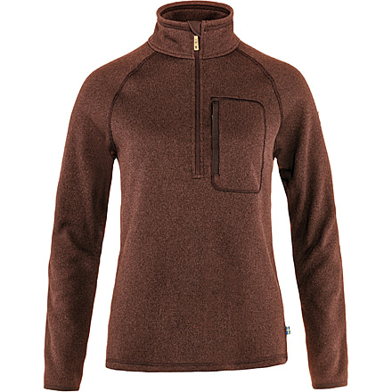 Fjallraven Ovik Fleece Half Zip - Womens, Autumn Leaf, Medium, F87155-215-M