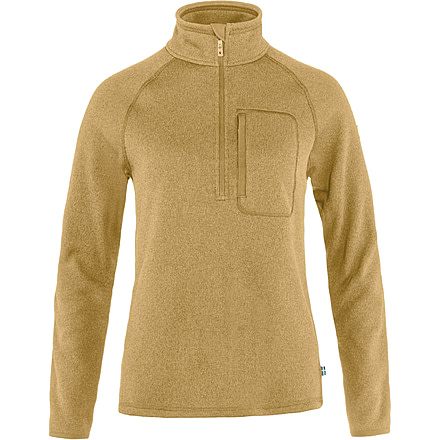 Fjallraven Ovik Fleece Half Zip - Womens, Dune Beige, Medium, F87155-196-M