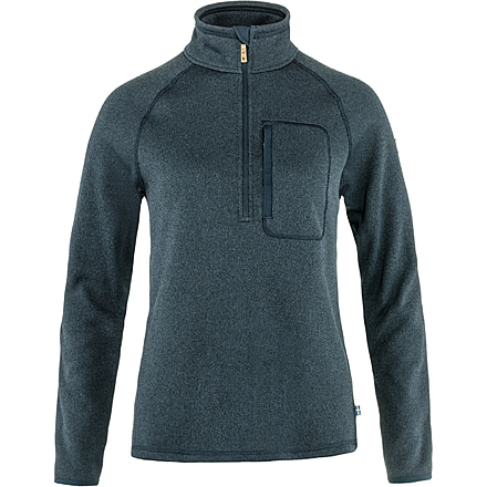 Fjallraven Ovik Fleece Half Zip - Womens, Navy, Medium, F87155-560-M
