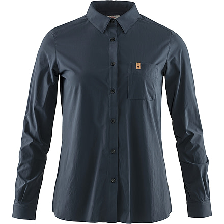 Fjallraven Ovik Lite Long Sleeve Shirt - Womens, Navy, Medium, F89980-560-M
