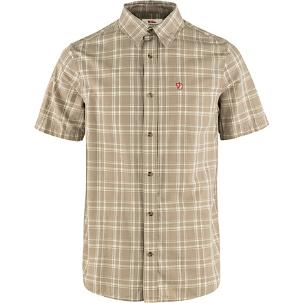 Fjallraven Ovik Lite Short Sleeve Shirt - Mens, Fossil/Chalk Rose, 2XL, F87038-118-302-XXL