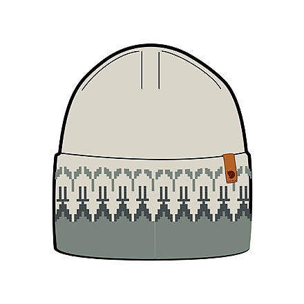 Fjallraven Ovik Path Knit Beanie, Chalk White/Grey, One Size, F87167-113-020-OneSize