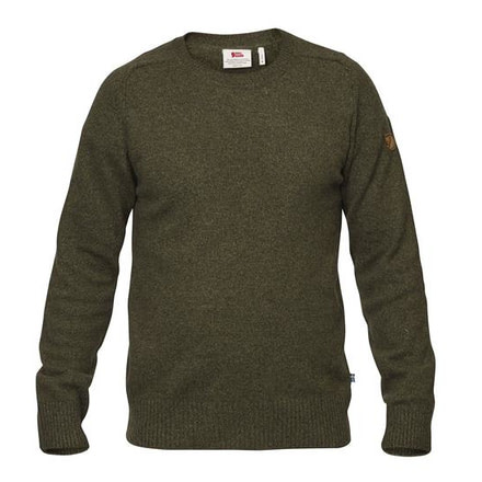 Fjallraven Ovik Re-Wool Sweater - Mens, Dark Olive, Small, F81891-633-S
