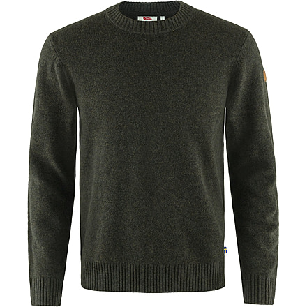 Fjallraven Ovik Round-Neck Sweater - Mens, Dark Olive, Extra Large, F87323-633-XL