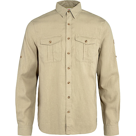 Fjallraven Ovik Travel Long Sleeve Shirt - Mens, Sand Stone, Small, F87208-195-S