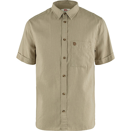 Fjallraven Ovik Travel Short Sleeve Shirt - Mens, Sand Stone, Small, F87039-195-S