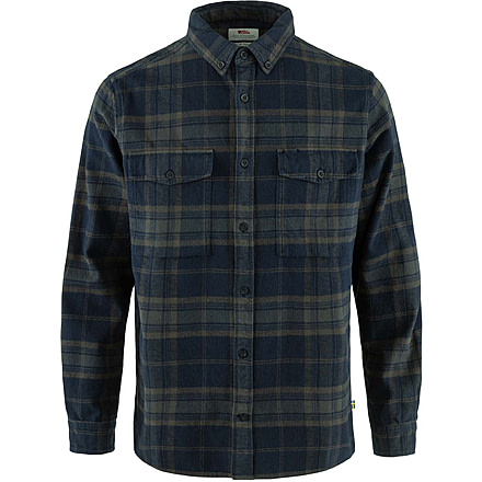 Fjallraven Ovik Twill Shirt - Mens, Dark Navy/Basalt, Small, F81478-555-050-S