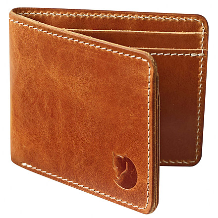 Fjallraven Ovik Wallet, Leather Cognac, F77307-249-One Size