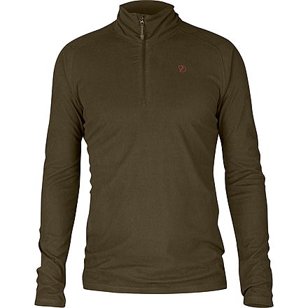Fjallraven Pine Half Zip - Mens, Dark Olive, Medium, F81446-633-M