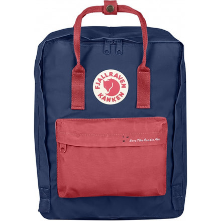 Fjallraven Save the Arctic Fox Kanken, Royal Blue/Peach Pink F23495-540-319-