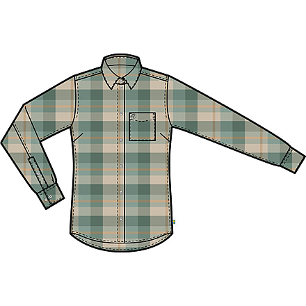 Fjallraven Singi Fjall Shirt - Womens, Patina Green/Chalk White, Medium, F86988-614-113-M