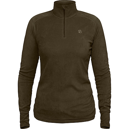 Fjallraven Skare Half Zip - Womens, Dark Olive, Extra Small, F89766-633-XS