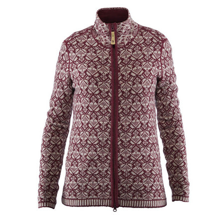 Fjallraven Snow Cardigan - Womens, Dark Garnet, Small, F89912-356-S
