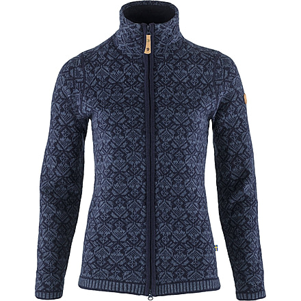 Fjallraven Snow Cardigan - Womens, Dark Navy, 2XS, F89912-555-XXS