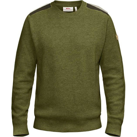 Fjallraven Sormland Crew Sweater - Mens, Dark Olive, Large, F90199-633-L