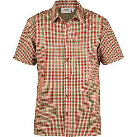 Fjallraven Svante Seersucker Short Sleeve Shirt - Men's, Extra Small, Green, F81544-620-XS