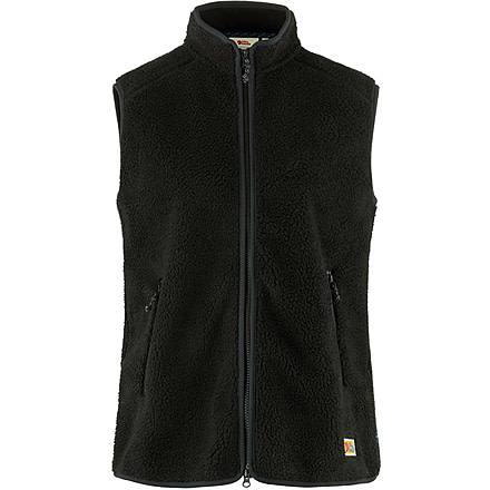 Fjallraven Vardag Pile Fleece Vest - Womens, Black, Extra Small, F86994-550-XS