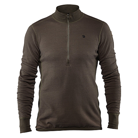 Fjallraven Varmland Woolterry Half Zip - Mens, Dark Olive, Large, F90838-633-L