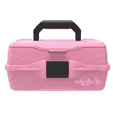 Flambeau 1 Tray Classic Tackle Box, Pink Ribbon, 6391PR