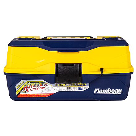 Flambeau Adventurer 1-Tray Kids Box, Yellow/Blue, 6381KA