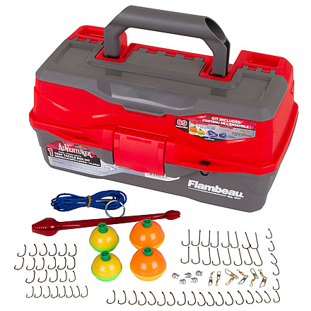 Flambeau Adventurer 1-Tray Tackle Kit, 89 Piece, 6381FTK