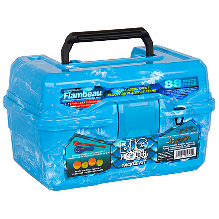 Flambeau Big Mouth Tackle Kid's Box Kit, Blue Swirl, 355BMR