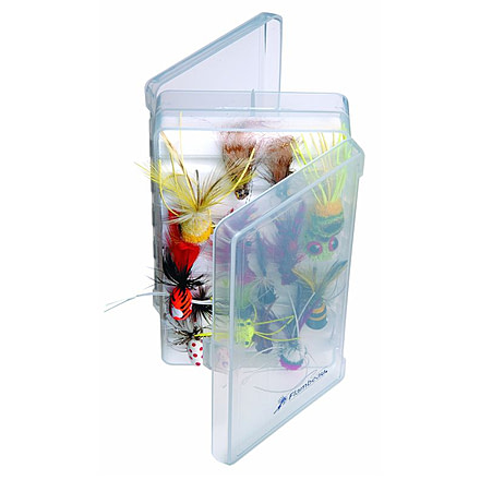 Flambeau Double Sided Streamside Fly Box, Clear, 7155