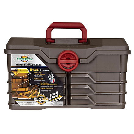 Flambeau NextGen 6/0 Large Tackle Box, Fine Metallic Coffee, 660NGAN