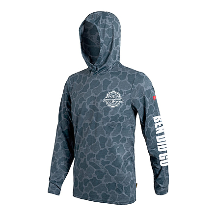 Florence Marine X Ben Carlson Airtex Long Sleeve Hooded Shirt, FMSS90103-HME-XS