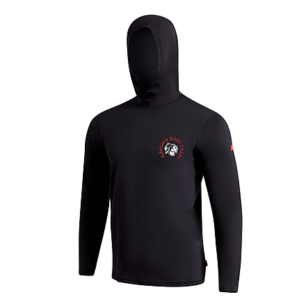 Florence Marine X Kahuku Airtex Long Sleeve Hooded Shirt, FMSS90081-BLK-XL
