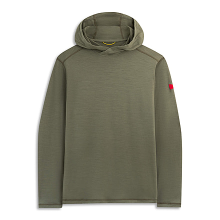 Florence Marine X Merino Wool Hooded Long Sleeve Shirt, FMSS00052-CMT-XL