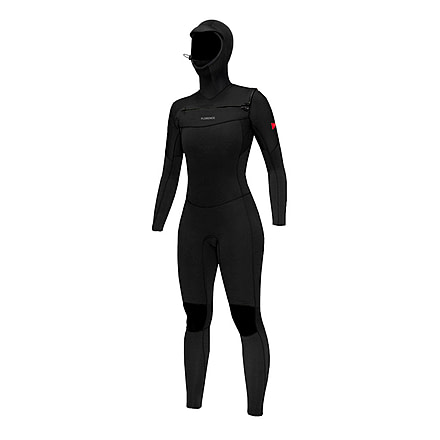 Florence Marine X Womens 4/3mm Hooded Fullsuit, FWW00008-BLK-8