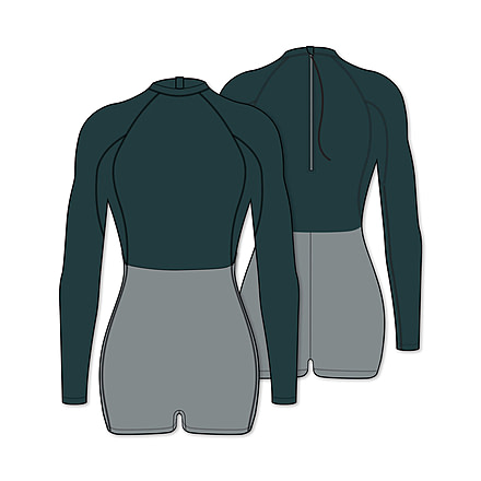 Florence Marine X Womens Long Sleeve Surfsuit, FWSS00007-PNE-M