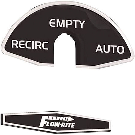 Flow-Rite Flow Rite Replacement Actuator Knob Decal Rear, MD-DCL-013-WHT
